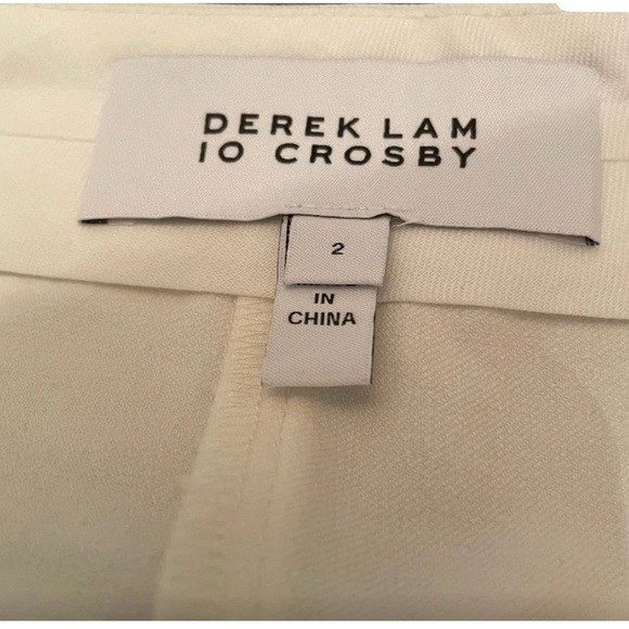 10 Crosby Derek Lam White Skinny Pants - Picture 6 of 8